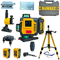 Якісний Професійний Лазерний Рівень Нівелір 360 градусів 3D 4D зі штативом рівень на 16 ліній АКБ