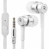 Навушники REMAX RM-535 гарнітура з мікрофоном срібляста, фото 7