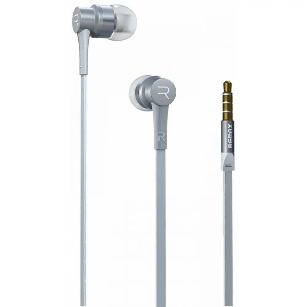 Навушники REMAX RM-535 гарнітура з мікрофоном срібляста, фото 1