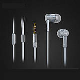 Навушники REMAX RM-535 гарнітура з мікрофоном срібляста, фото 5