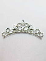 Корона металева зі стразами 11*5,5см