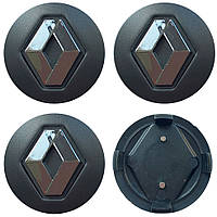 Ковпачки (заглушки) на диски Renault 57/49мм чорний 4шт