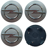 Ковпачки (заглушки) на диски Opel 60/55мм сірий 4шт