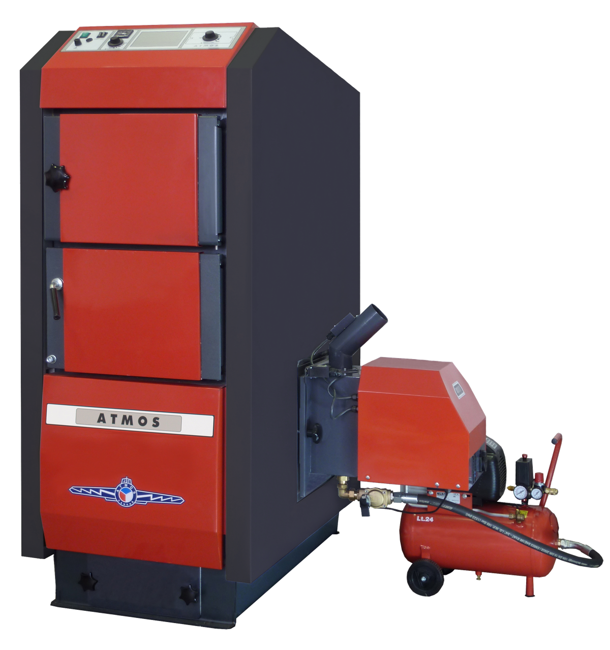 Котел на пелетах ATMOS D 85 P + бункер 1000л + шнек 2.5м