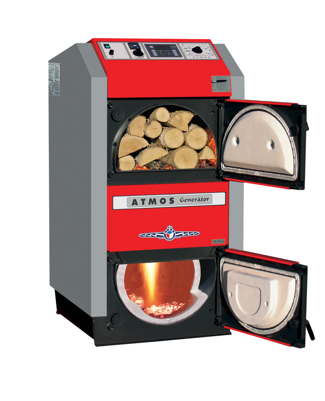 Котел твердопаливний піролізний ATMOS DC 32 GS (32кВт)