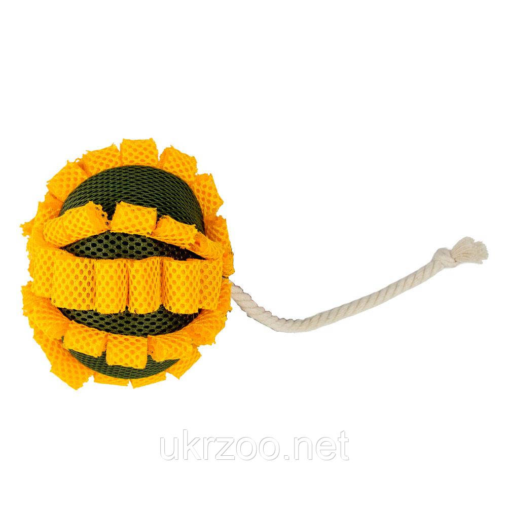 Іграшка "AGILITY" для собак пошуковий м'яч великий, жовто/хакі Новинка, фото 1