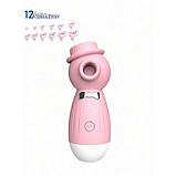 Кліторальний вакуумний вібратор в капелюшку Wo-sex Lilo USB - Рожевий, фото 7