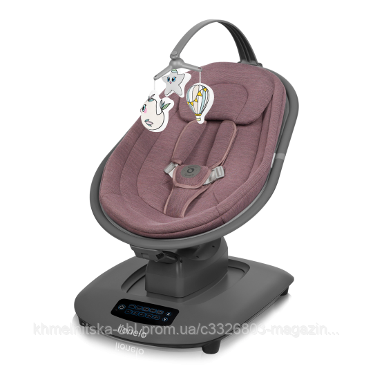 Крісло - гойдалка Lionelo BLOSSOM pink mauve, фото 1