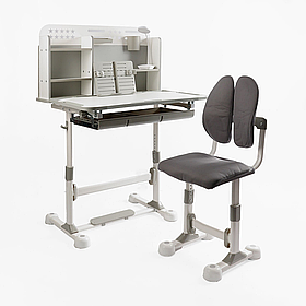 Парта шкільна з лампою та стільчиком UL, Pink