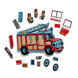 Дерев'яний сортер-головоломка (дерев'яна вкладка) "Ведмедики-пожежники" (ПСФ005), фото 8