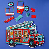 Дерев'яний сортер-головоломка (дерев'яна вкладка) "Ведмедики-пожежники" (ПСФ005), фото 9