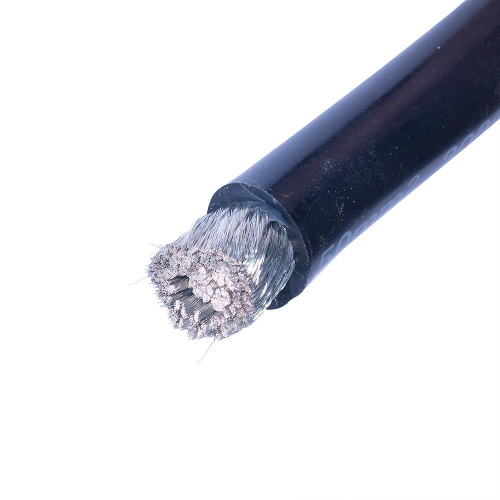 Силіконовий дріт 1AWG (50mm210000/0.08TS) чорний