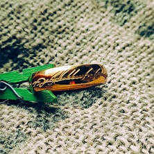 Перстень Володаря Перснів з рунами, що світяться зеленим у темряві | Розмір 7, Ø17,3 мм, фото 3