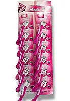 Одноразовий станок для гоління 3 леза, рожевий