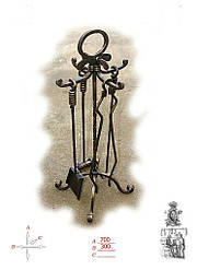 Кований камінний набір