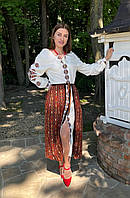 Український вишитий костюм-двійка "'Вечорниці"