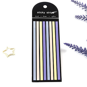 Стікери-закладки для нотаток 8 кольорів по 20шт STN008