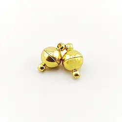 Замок магнітний Куля 6 мм 1 шт. Золотистий яскравий