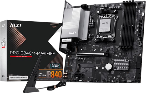 Материнська плата MSI B840M-P PRO WIFI6E Socket AM5