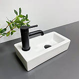 Умивальник (раковина) VBI KOMO R WHITE накладний підвісний, фото 4