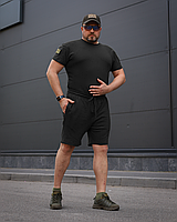 Комплект Футболка Комбат + Шорти тактичні Zara Чорний