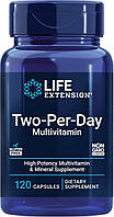 Витамины и минералы Two-Per-Day Multivitamin Life Extension, 120 капсул