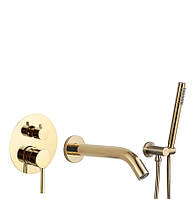 Змішувач для ванни і душу VBI MILANO GOLD прихованого монтажу