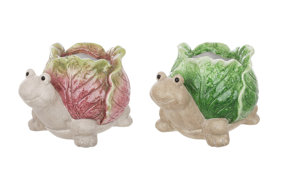 Декоративне кашпо Черепаха, 20*15*13.5см, 2 дизайни - 2 шт УПАКОВКА ТОВАР ВІД ВИРОБНИКА