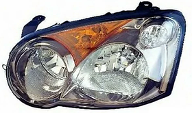 Фара ліва Subaru Impreza 03-05 Depo H1/HB3/W21W/W5W, -лампа, чорн.