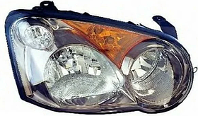 Фара права Subaru Impreza 03-05 Depo H1/HB3/W21W/W5W, -лампа, чорн.