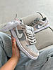 Жіночі кросівки Nike SB Dunk Wolf Grey White Найк СБ Данк бежеві з сірим замша демісезон унісекс, фото 8