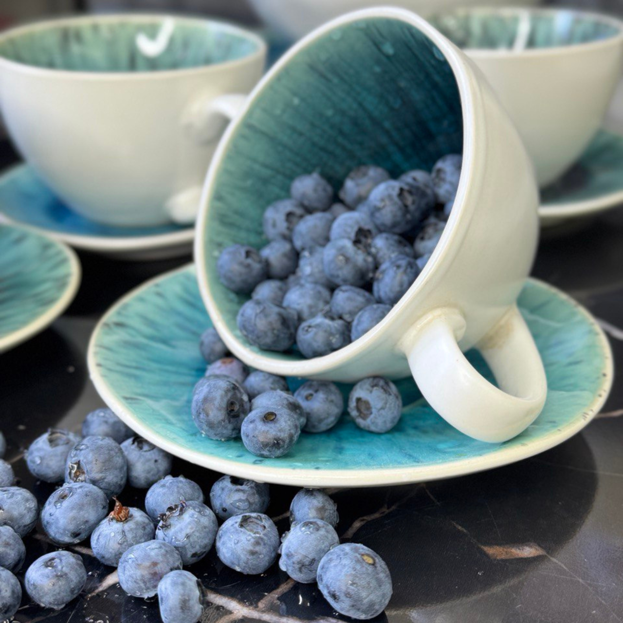 Набір чашок із блюдцями 250 мл Тотем 8 предметів гарний комплект чашок та блюдець