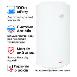 Водонагрівач NOVA TEC Standart NT-S 100 л | 1500 Вт | Гарантія 5 років