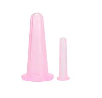 Силіконові банки для вакуумного масажу обличчя та тіла PC2-TYO