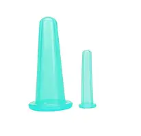 Силіконові банки для вакуумного масажу обличчя та тіла PC2-MNB