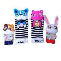 Погремушка развивающая - носочки и браслеты "Животные" MIC (252145)