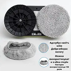 Робот мийник вікон із розпиленням води, 8 насадок Робот на акумуляторі для миття вікон, фото 4