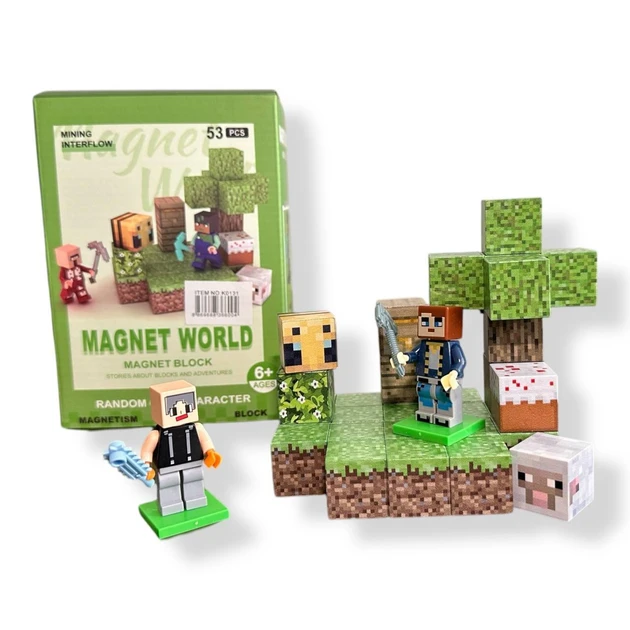 Дитячий конструктор магнітний МК 53 деталі в коробці S001-1