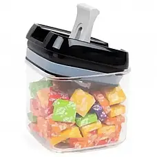 ОЧЕНКА! Набір контейнерів для сипких 5 предметів із кришками (Плохе паковання, тріщина на контейнері 3094), фото 3