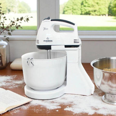 Кухонний міксер Crownberg CB-7320 настільний із підставкою і чашею, 7 швидкостей, фото 1