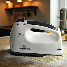 Кухонний міксер Crownberg CB-7320 настільний із підставкою і чашею, 7 швидкостей, фото 5