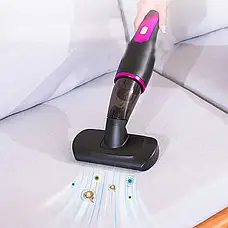 Акумуляторний пилосос 100 Вт із насадками 2000 мА·год/вертикальний пилосос/ Бездротовий пилосос ручний, фото 3