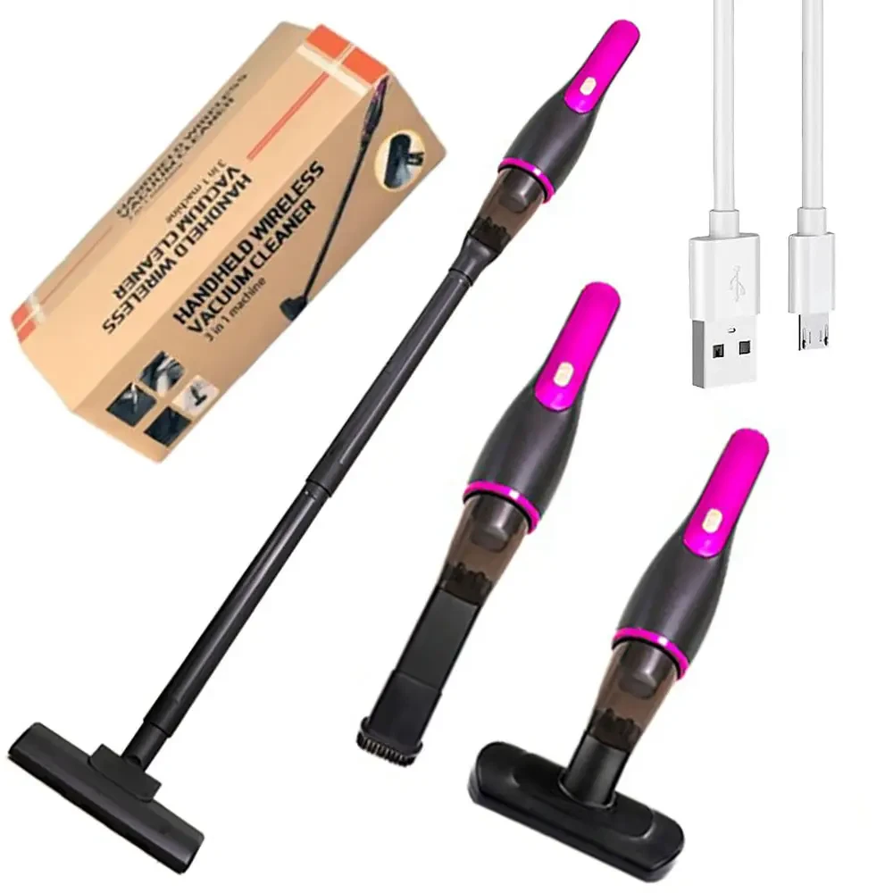 Акумуляторний пилосос 100 Вт із насадками 2000 мА·год/вертикальний пилосос/ Бездротовий пилосос ручний