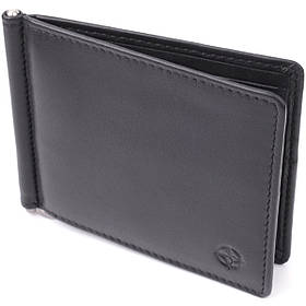 Модний затискач для грошей з м'якої натуральної шкіри Tony Perotti 20848_1 (5000 nero) Чорний