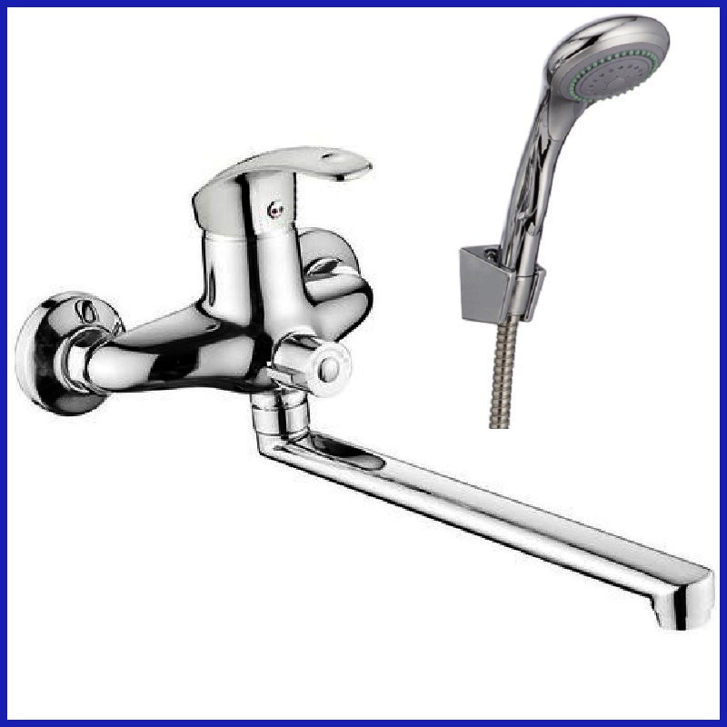 Змішувач для ванної з довгим виливом 35 см одноважільний CRON MARS 007 EURO (CR0175), фото 1