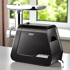 Електрична м'ясорубка з насадками та захистом від перегрівання RAF R.3375 1000 Вт, фото 4