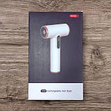 Акумуляторний фен для волосся 3 швидкості (5000mAh, 200W, 30000 об./хв), фото 2