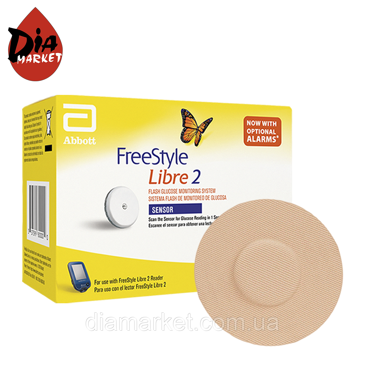 Сенсор Freestyle Libre 2 (ФріСтайл Лібре) 1 пак. і 1 тейп у комплекті, фото 1