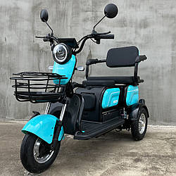 EVOBIKE Luna TRIO бірюзовий | 60V 23Ah 1200W | триколісний електровелосипед для літніх людей і людей з інвалідністю, з
