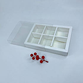 Коробка для моті, 190*130*35 мм, з вікном, біла